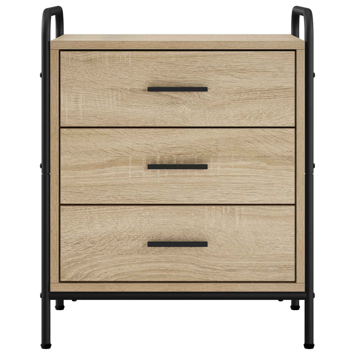 vidaXL Bedside Cabinet 2 pcs Sonoma Oak 48 x 36.5 x 60 cm
