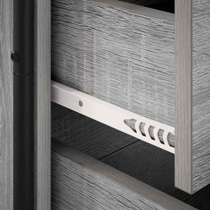 vidaXL Bedside Cabinet Grey Sonoma 48 x 36.5 x 60 cm Engineered Wood