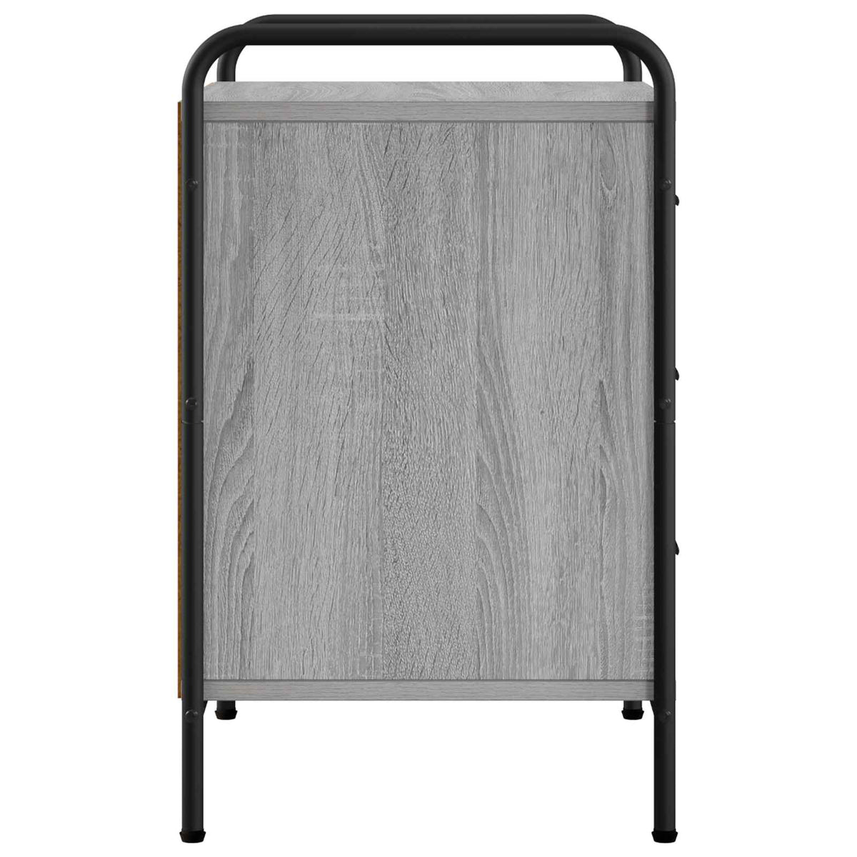 vidaXL Bedside Cabinet Grey Sonoma 48 x 36.5 x 60 cm Engineered Wood