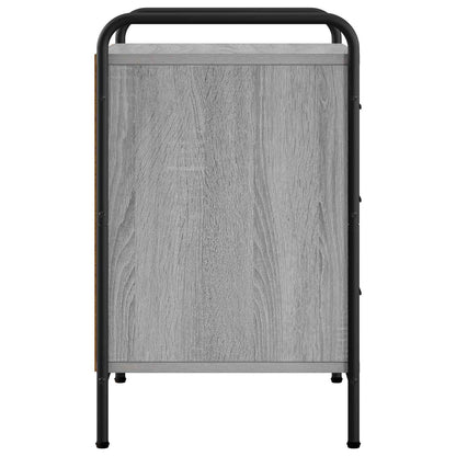 vidaXL Bedside Cabinet 2 pcs Grey Sonoma 48 x 36.5 x 60 cm
