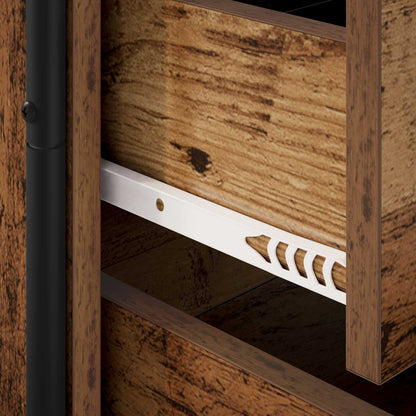 vidaXL Bedside Cabinet 2 pcs Old Wood 48 x 36.5 x 60 cm