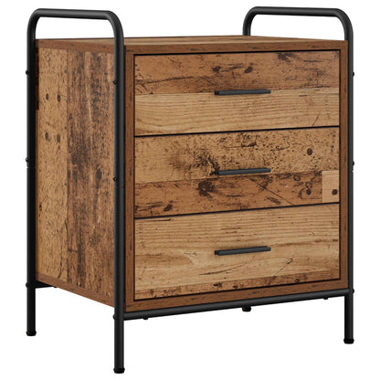 vidaXL Bedside Cabinet 2 pcs Old Wood 48 x 36.5 x 60 cm