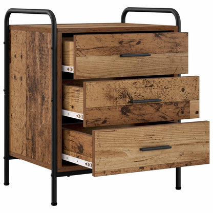 vidaXL Bedside Cabinet 2 pcs Old Wood 48 x 36.5 x 60 cm