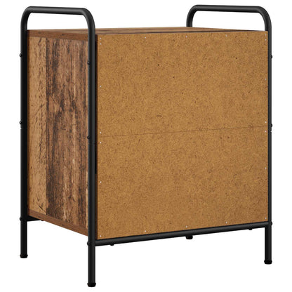 vidaXL Bedside Cabinet 2 pcs Old Wood 48 x 36.5 x 60 cm
