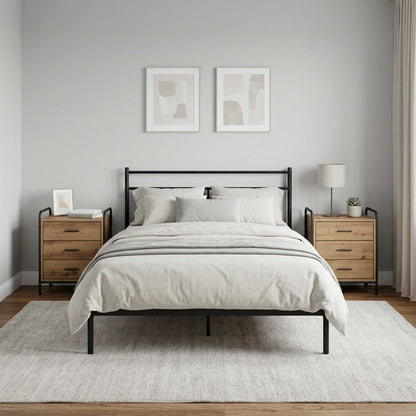 vidaXL Bedside Cabinet 2 pcs Artisan Oak 48 x 36.5 x 60 cm