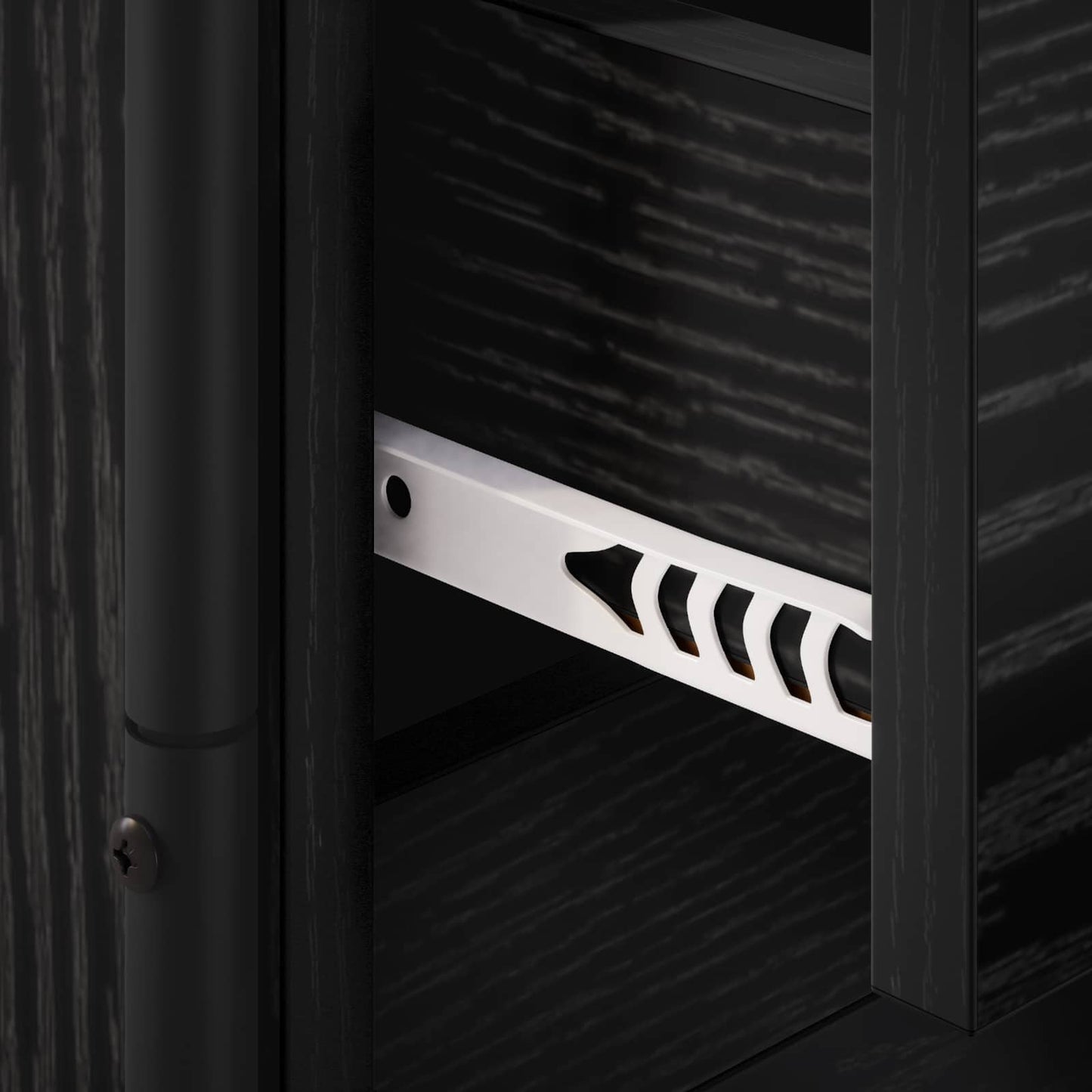 vidaXL Hanging Bedside Cabinet Black Oak 40 x 30 x 50 cm