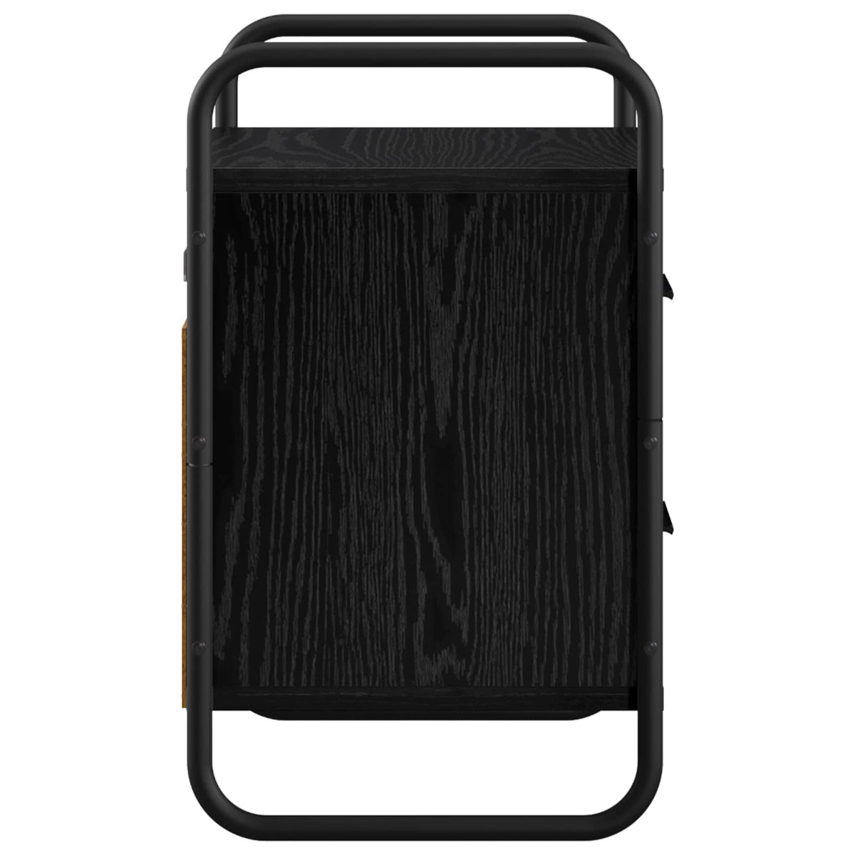 vidaXL Hanging Bedside Cabinet 2 pcs Black Oak 40 x 30 x 50 cm