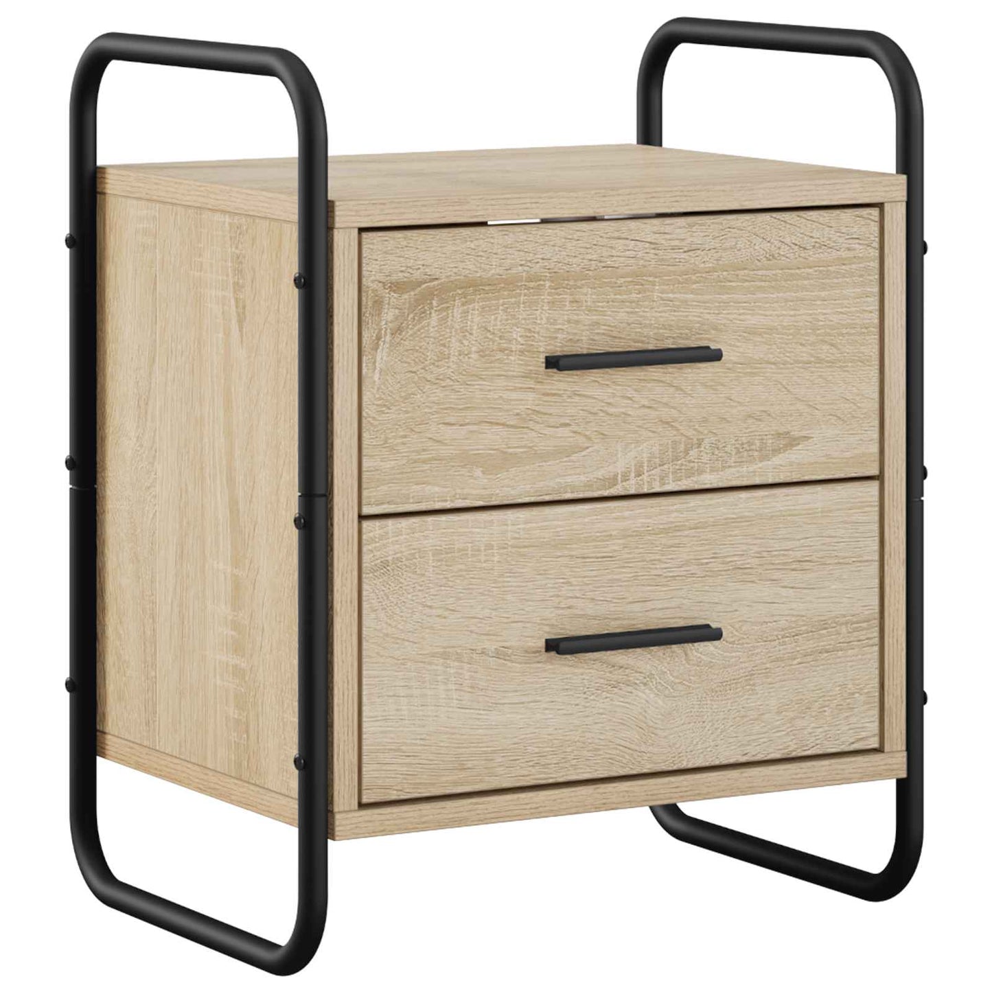 vidaXL Hanging Bedside Cabinet Sonoma Oak 40 x 30 x 50 cm