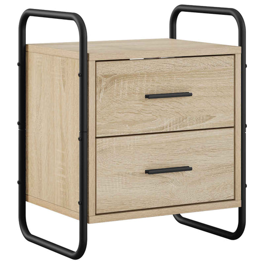 vidaXL Hanging Bedside Cabinet Sonoma Oak 40 x 30 x 50 cm