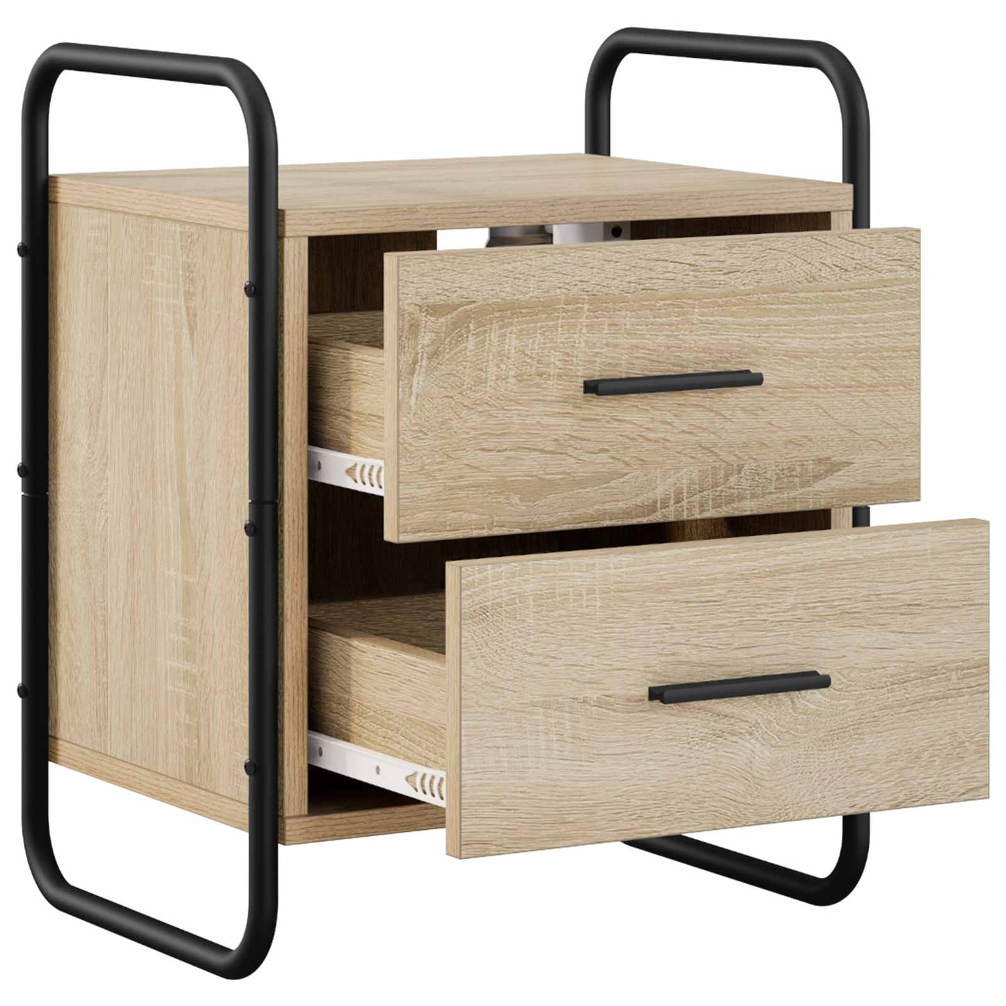 vidaXL Hanging Bedside Cabinet Sonoma Oak 40 x 30 x 50 cm