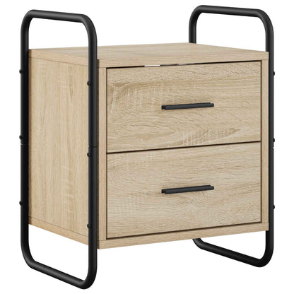 vidaXL Hanging Bedside Cabinet 2 pcs Sonoma Oak 40 x 30 x 50 cm