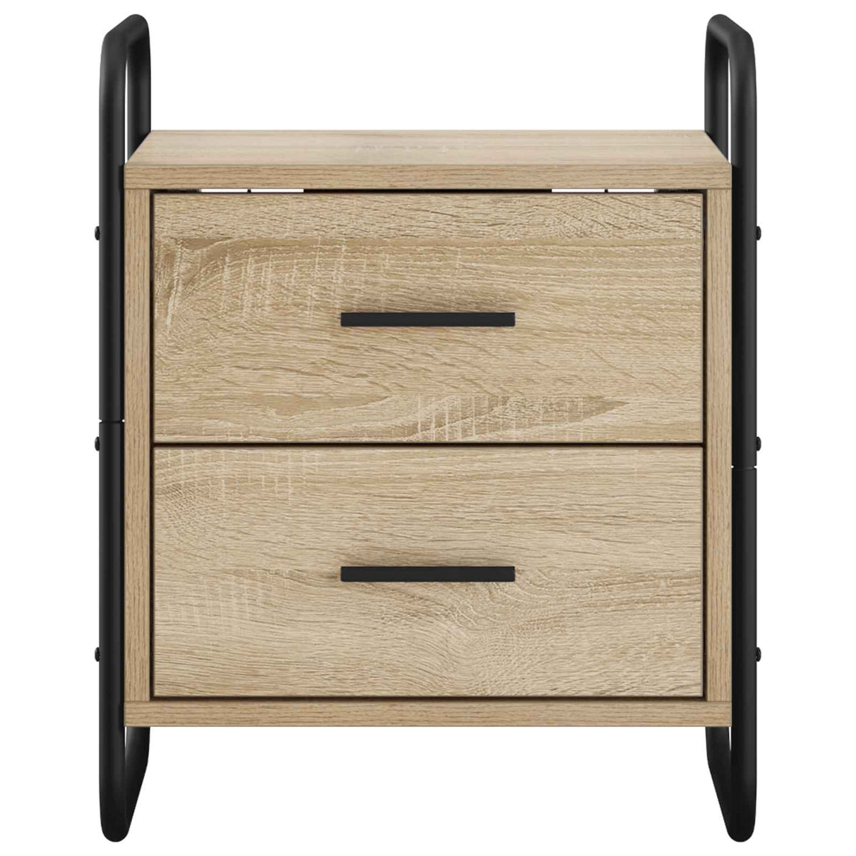 vidaXL Hanging Bedside Cabinet 2 pcs Sonoma Oak 40 x 30 x 50 cm