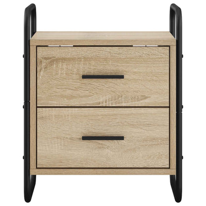 vidaXL Hanging Bedside Cabinet 2 pcs Sonoma Oak 40 x 30 x 50 cm