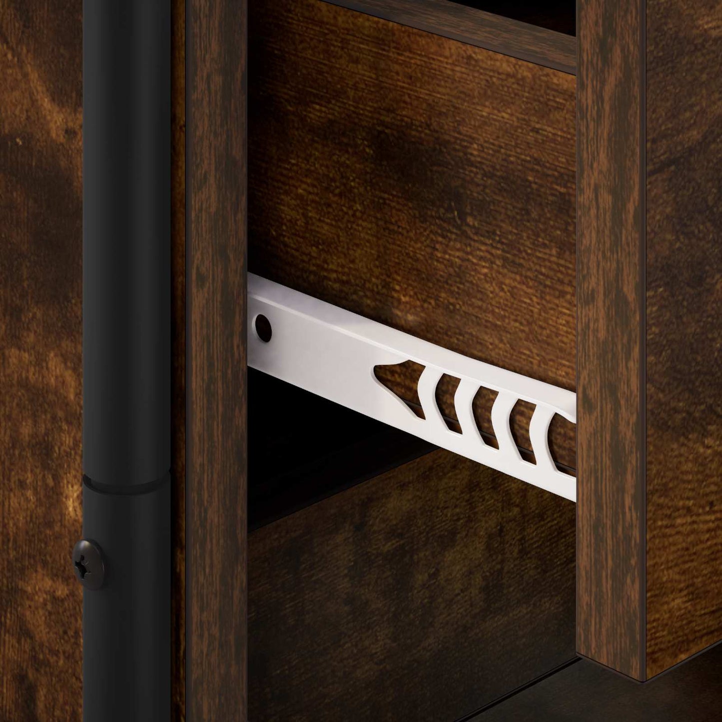 vidaXL Hanging Bedside Cabinet 2 pcs Smoked Oak 40 x 30 x 50 cm