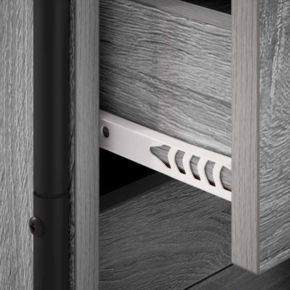 vidaXL Hanging Bedside Cabinet 2 pcs Grey Sonoma 40 x 30 x 50 cm