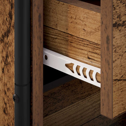 vidaXL Hanging Bedside Cabinet Old Wood 40 x 30 x 50 cm