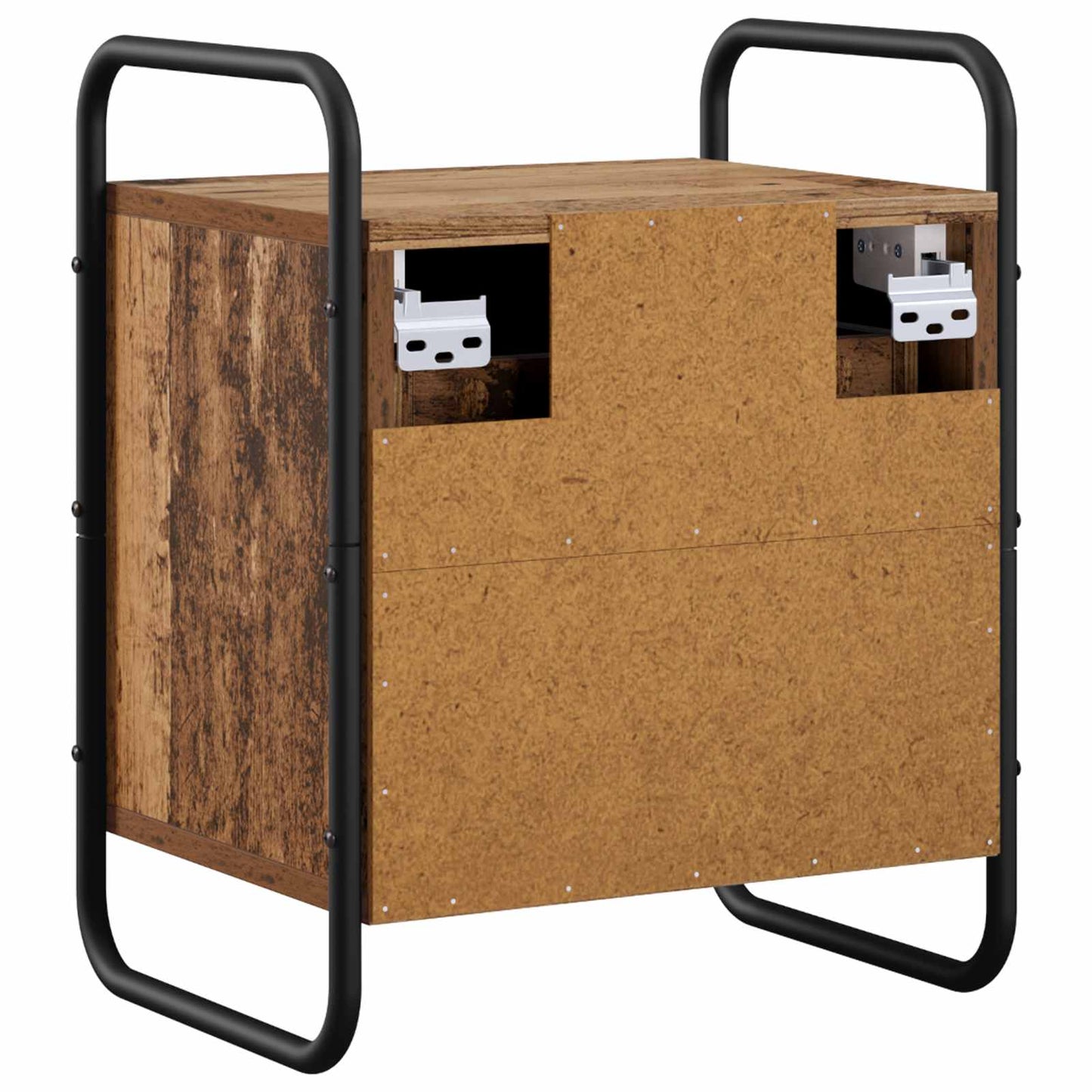vidaXL Hanging Bedside Cabinet Old Wood 40 x 30 x 50 cm