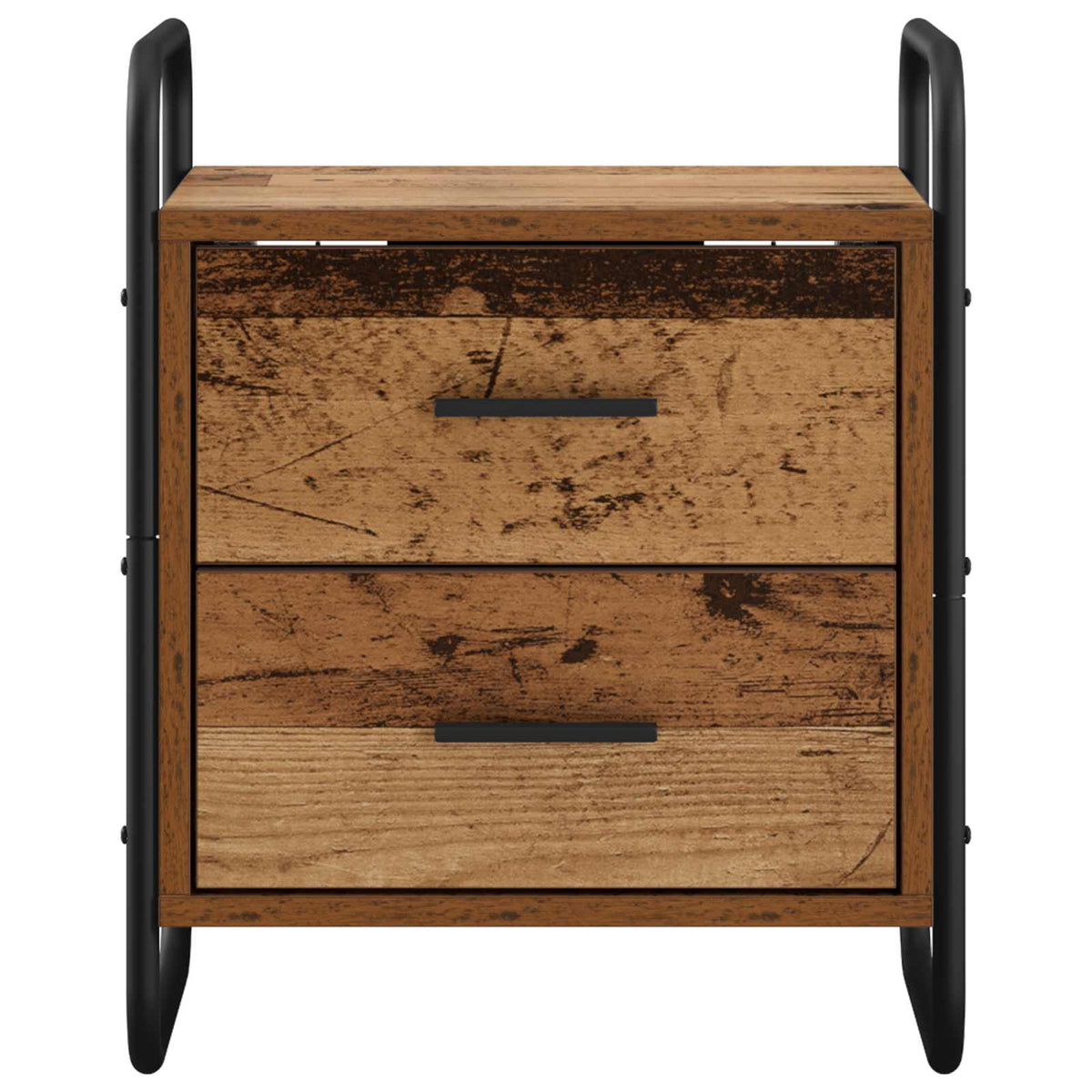 vidaXL Hanging Bedside Cabinet Old Wood 40 x 30 x 50 cm