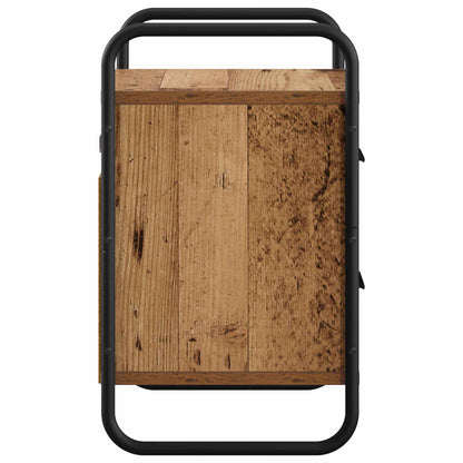 vidaXL Hanging Bedside Cabinet Old Wood 40 x 30 x 50 cm