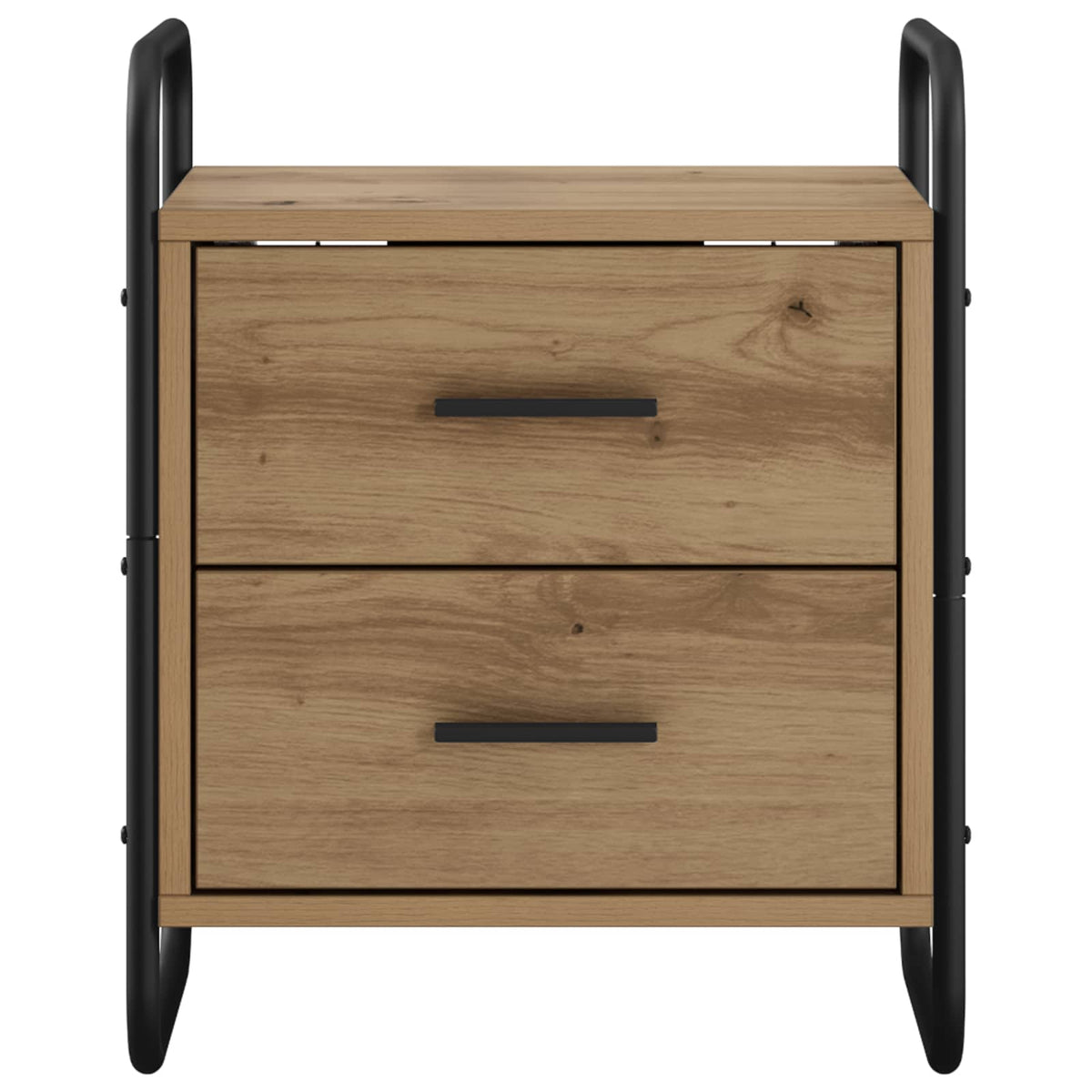 vidaXL Hanging Bedside Cabinet Artisan Oak 40 x 30 x 50 cm