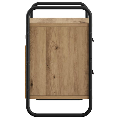vidaXL Hanging Bedside Cabinet Artisan Oak 40 x 30 x 50 cm