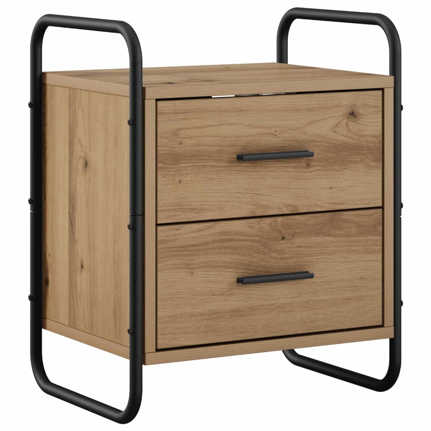 vidaXL Hanging Bedside Cabinet 2 pcs Artisan Oak 40 x 30 x 50 cm