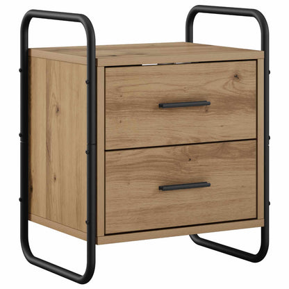vidaXL Hanging Bedside Cabinet 2 pcs Artisan Oak 40 x 30 x 50 cm