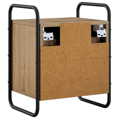 vidaXL Hanging Bedside Cabinet 2 pcs Artisan Oak 40 x 30 x 50 cm