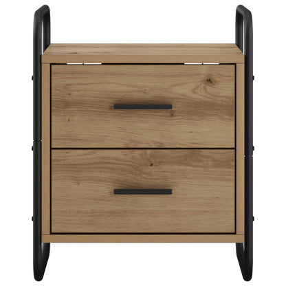 vidaXL Hanging Bedside Cabinet 2 pcs Artisan Oak 40 x 30 x 50 cm