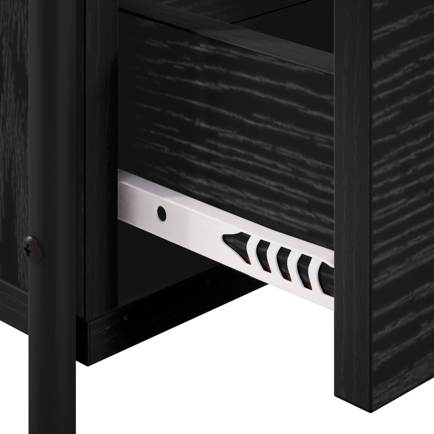 vidaXL Hanging Bedside Cabinet 2 pcs Black Oak 40 x 30 x 50 cm