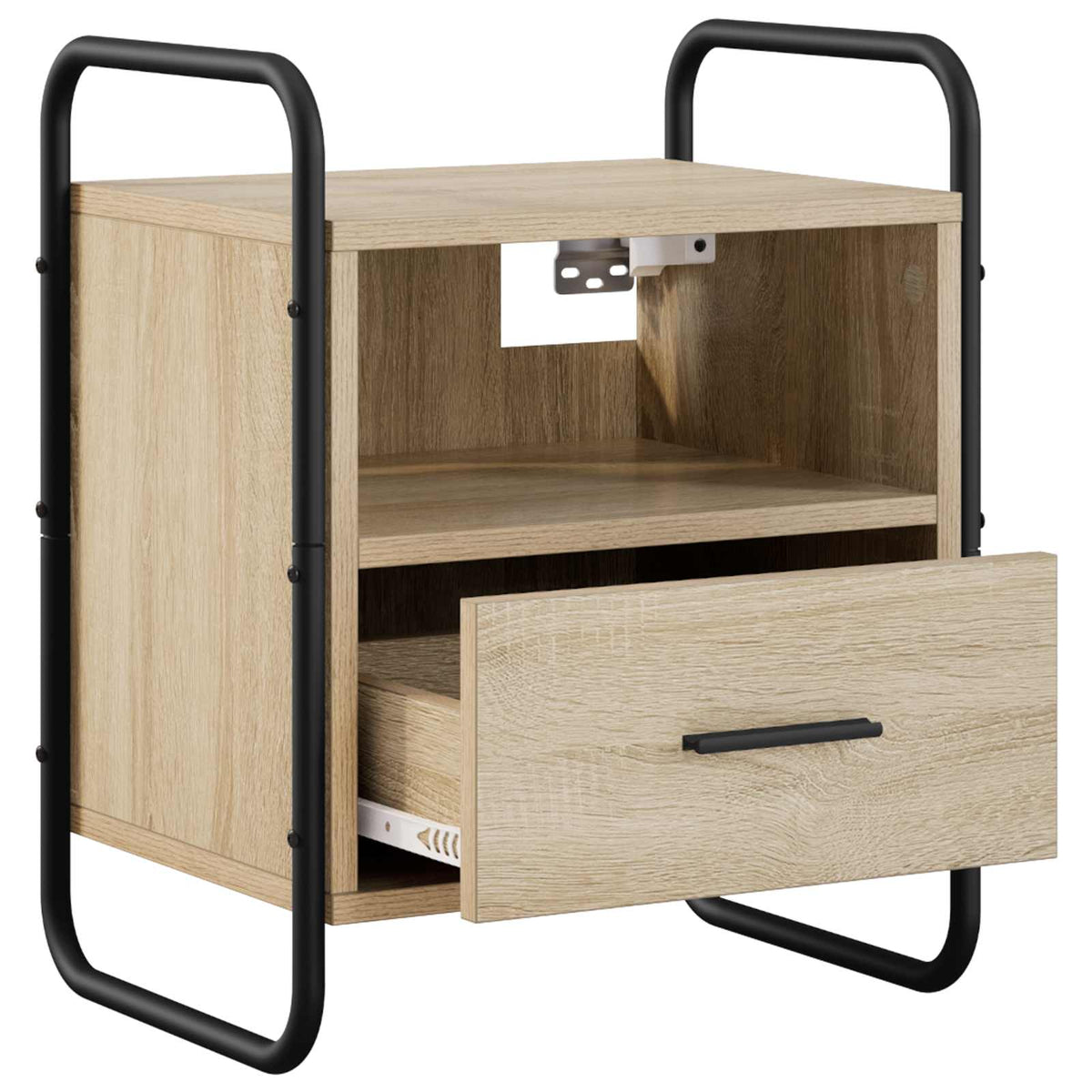 vidaXL Hanging Bedside Cabinet Sonoma Oak 40 x 30 x 50 cm