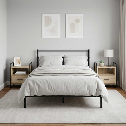 vidaXL Hanging Bedside Cabinet 2 pcs Sonoma Oak 40 x 30 x 50 cm
