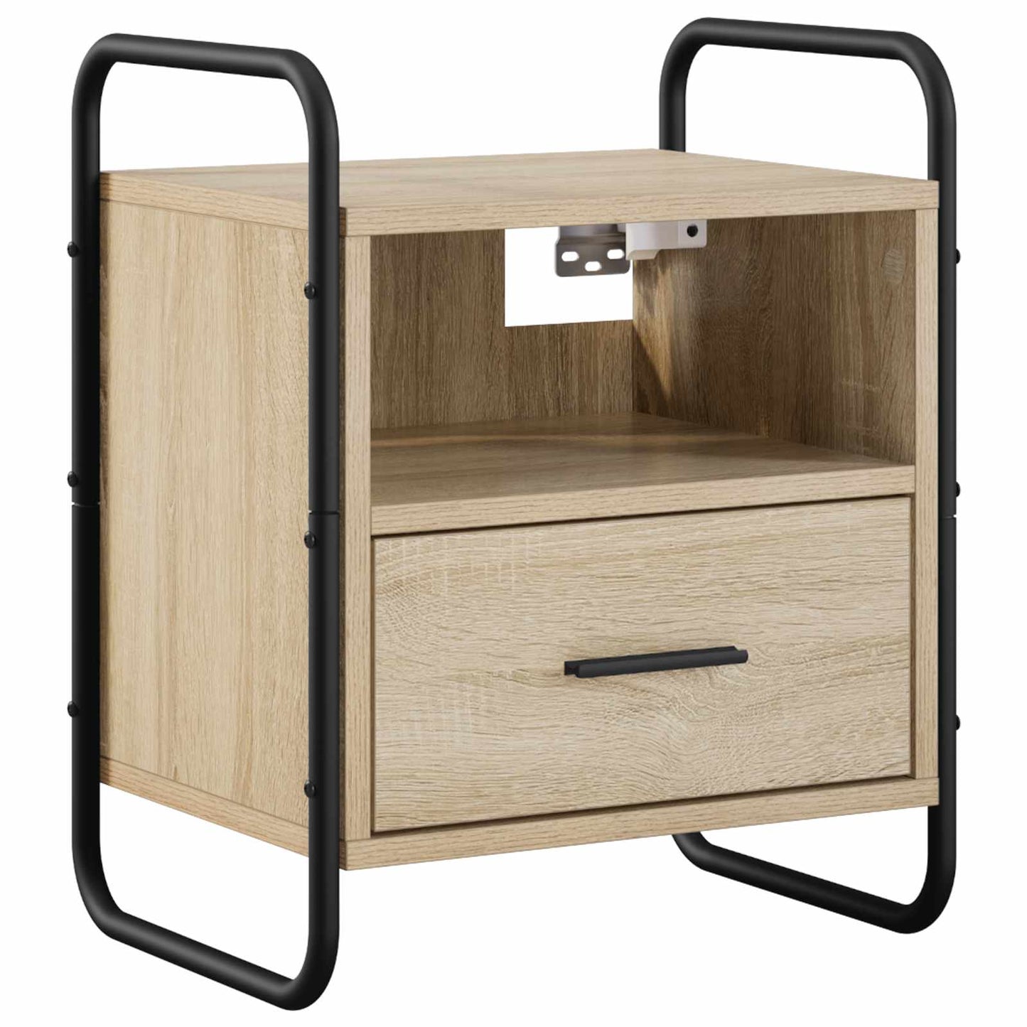 vidaXL Hanging Bedside Cabinet 2 pcs Sonoma Oak 40 x 30 x 50 cm