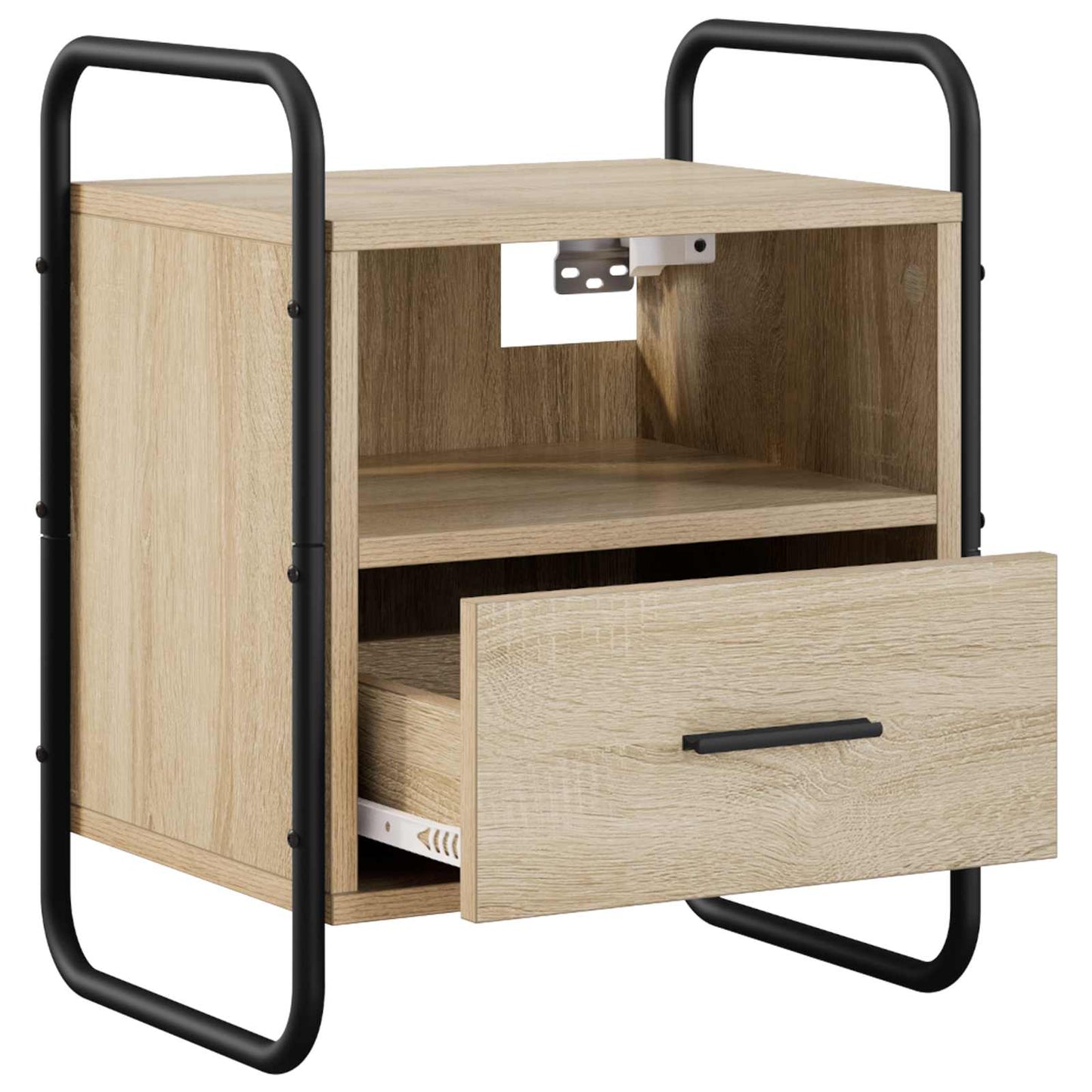 vidaXL Hanging Bedside Cabinet 2 pcs Sonoma Oak 40 x 30 x 50 cm