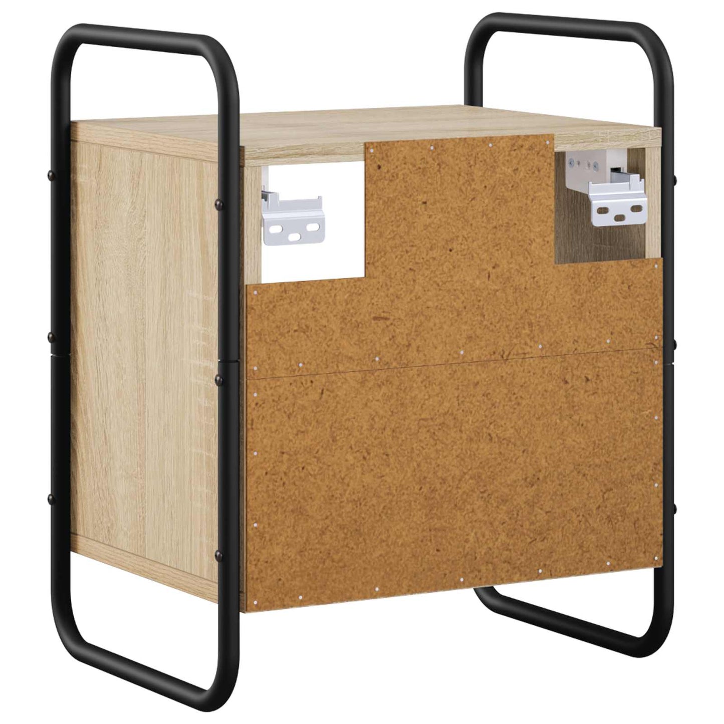 vidaXL Hanging Bedside Cabinet 2 pcs Sonoma Oak 40 x 30 x 50 cm