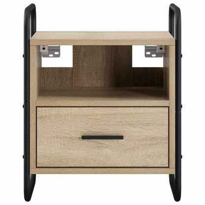 vidaXL Hanging Bedside Cabinet 2 pcs Sonoma Oak 40 x 30 x 50 cm