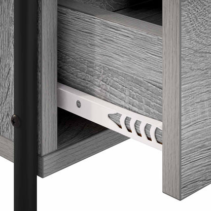 vidaXL Hanging Bedside Cabinet Grey Sonoma 40 x 30 x 50 cm