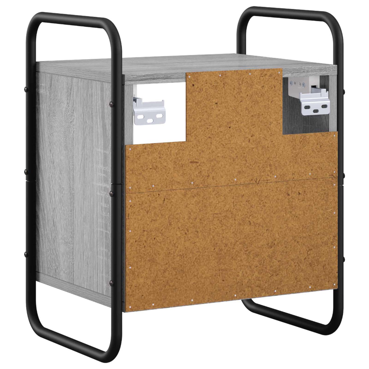 vidaXL Hanging Bedside Cabinet Grey Sonoma 40 x 30 x 50 cm