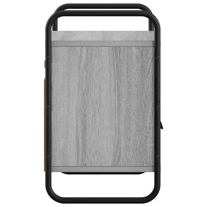 vidaXL Hanging Bedside Cabinet Grey Sonoma 40 x 30 x 50 cm