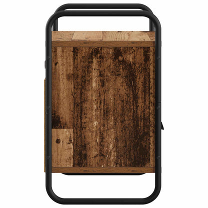 vidaXL Hanging Bedside Cabinet 2 pcs Old Wood 40 x 30 x 50 cm