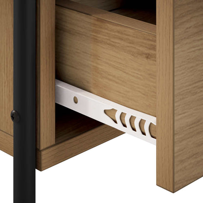 vidaXL Hanging Bedside Cabinet Artisan Oak 40 x 30 x 50 cm