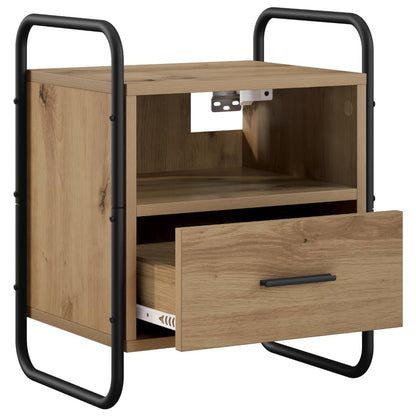 vidaXL Hanging Bedside Cabinet 2 pcs Artisan Oak 40 x 30 x 50 cm