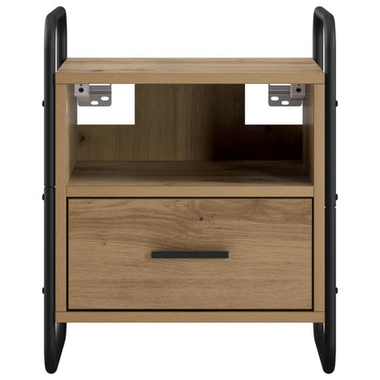 vidaXL Hanging Bedside Cabinet 2 pcs Artisan Oak 40 x 30 x 50 cm