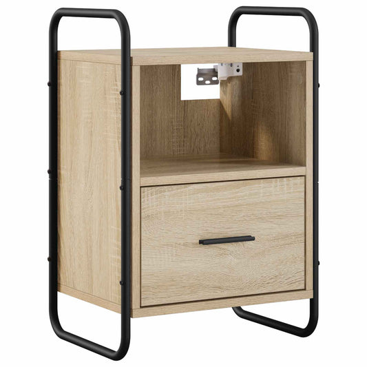 vidaXL Hanging Bedside Cabinet Sonoma Oak 40 x 30 x 60 cm