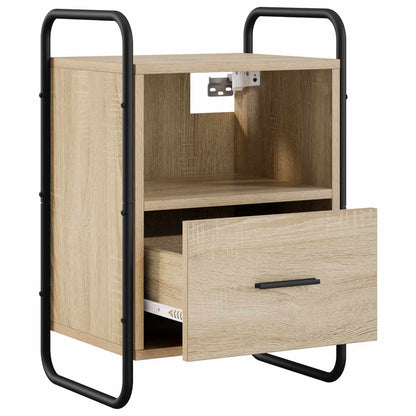 vidaXL Hanging Bedside Cabinet Sonoma Oak 40 x 30 x 60 cm