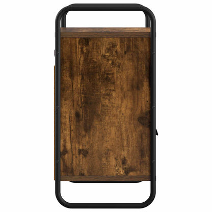 vidaXL Hanging Bedside Cabinet Smoked Oak 40 x 30 x 60 cm