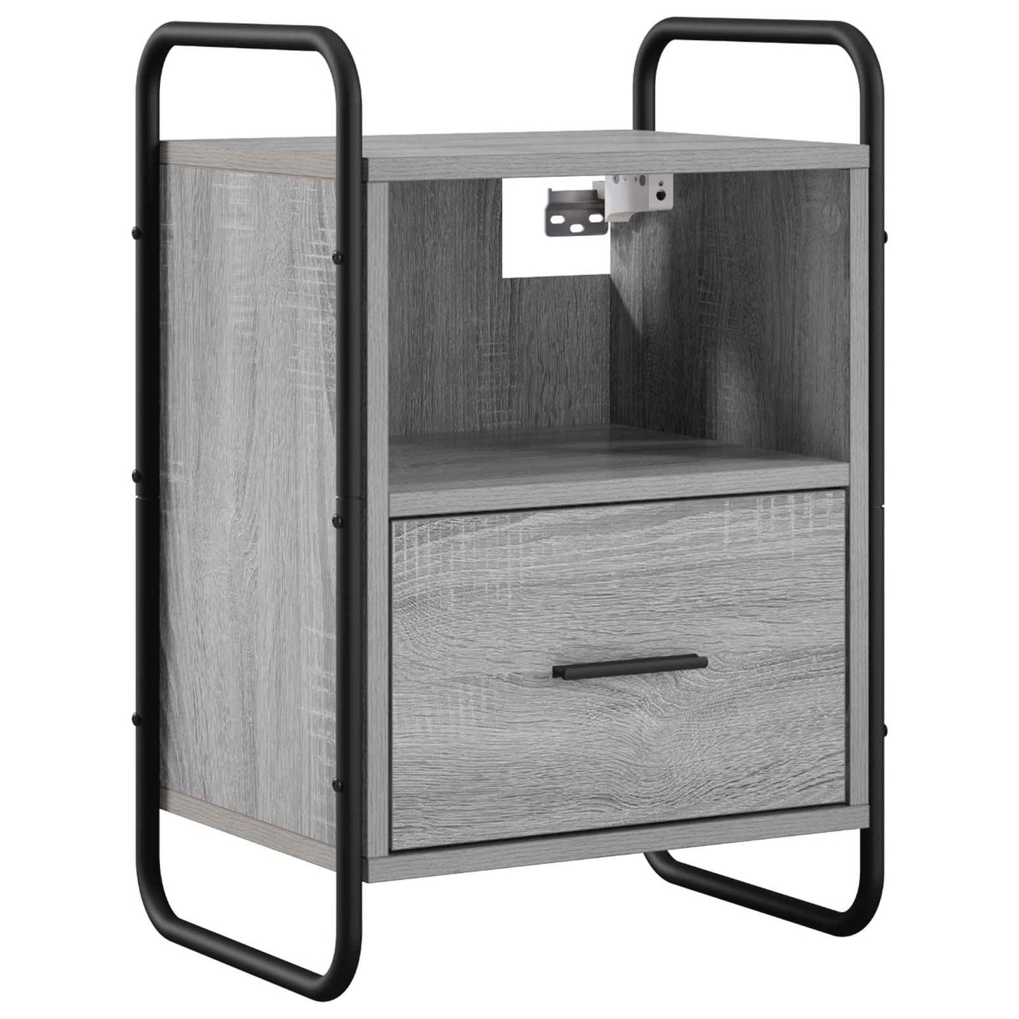 vidaXL Hanging Bedside Cabinet 2 pcs Grey Sonoma 40 x 30 x 60 cm