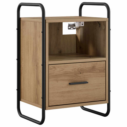 vidaXL Hanging Bedside Cabinet 2 pcs Artisan Oak 40 x 30 x 60 cm