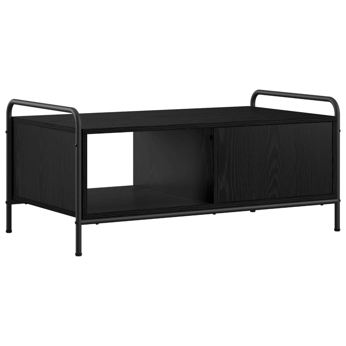 vidaXL Coffee Table Black Oak 90 x 49 x 41 cm Engineered Wood
