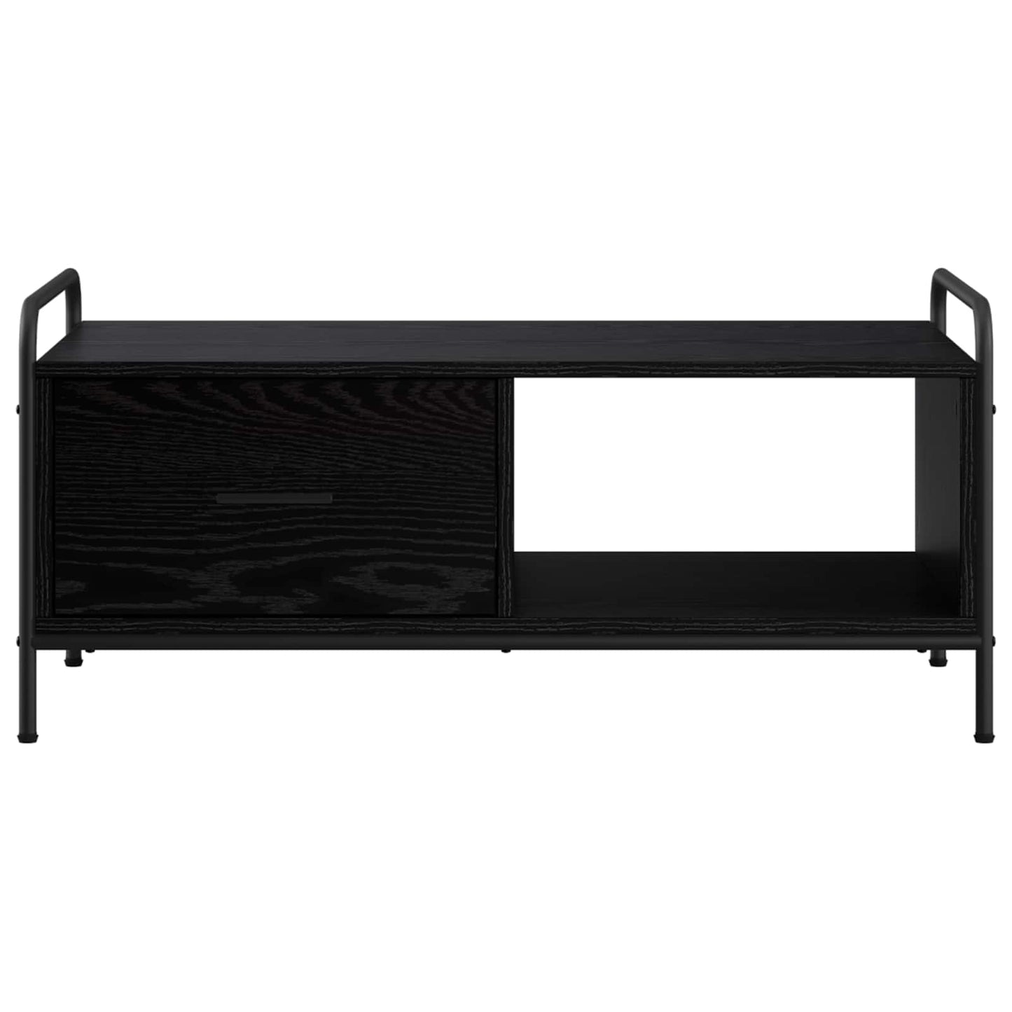 vidaXL Coffee Table Black Oak 90 x 49 x 41 cm Engineered Wood